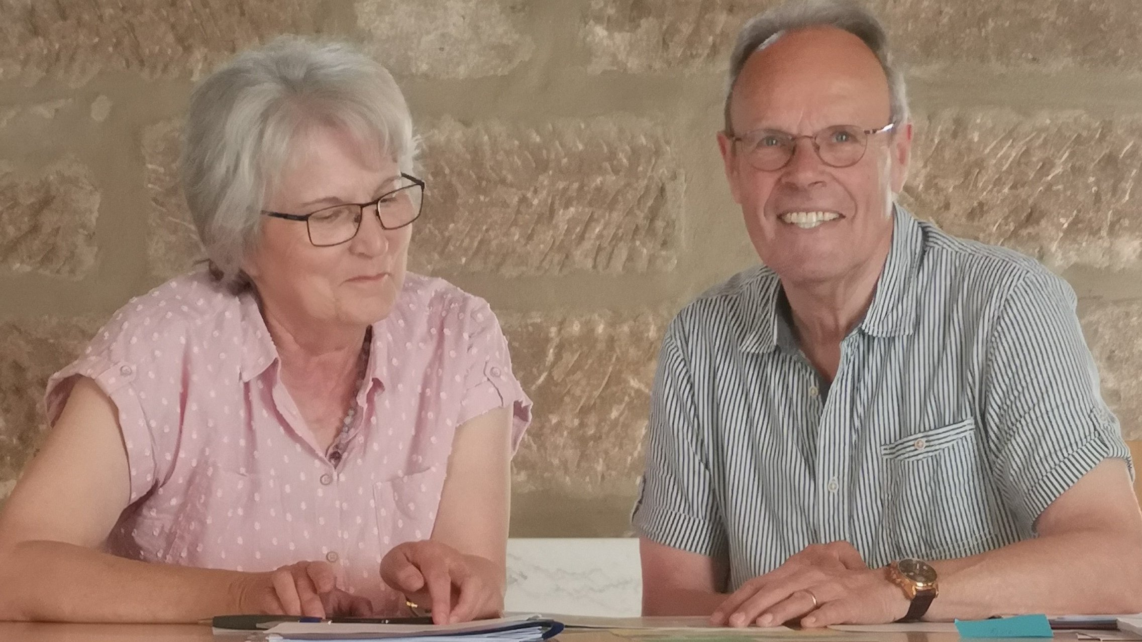 Ulrike Brenner und Jochen Paschedag vom Seniorenbeirat Cadolzburg