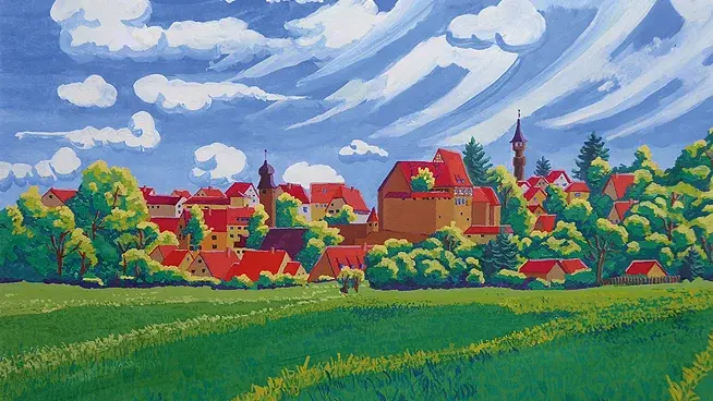 Gemälde aus der Sommreausstellung von Cadolzburg